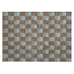 Machine Washable Indoor/Outdoor Chantille ACN2680 Brown 1'8" x 2'6" Rug