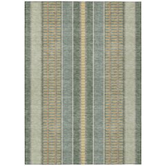Machine Washable Indoor/Outdoor Chantille ACN2681 Green 2'6" x 3'10" Rug
