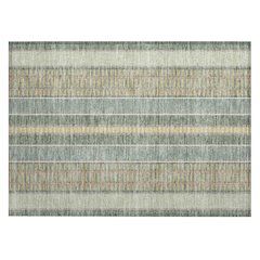 Machine Washable Indoor/Outdoor Chantille ACN2681 Green 1'8" x 2'6" Rug