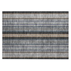 Machine Washable Indoor/Outdoor Chantille ACN2681 Black 1'8" x 2'6" Rug