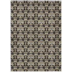 Machine Washable Indoor/Outdoor Chantille ACN2682 Black 2'6" x 3'10" Rug