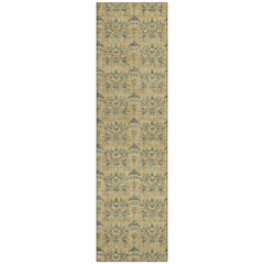 Machine Washable Indoor/Outdoor Chantille ACN2682 Gold 2'3" x 7'6" Runner Rug