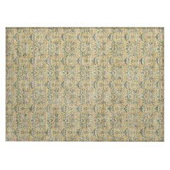 Machine Washable Indoor/Outdoor Chantille ACN2682 Gold 1'8" x 2'6" Rug