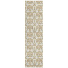 Machine Washable Indoor/Outdoor Chantille ACN2682 Ivory 2'3" x 7'6" Runner Rug
