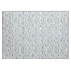 Machine Washable Indoor/Outdoor Chantille ACN2682 Gray 1'8" x 2'6" Rug