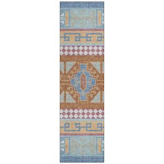 Machine Washable Indoor/Outdoor Chantille ACN2683 Blue 2'3" x 7'6" Runner Rug