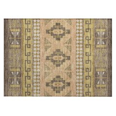 Machine Washable Indoor/Outdoor Chantille ACN2683 Brown 1'8" x 2'6" Rug