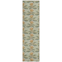 Machine Washable Indoor/Outdoor Chantille ACN2684 Green 2'3" x 7'6" Runner Rug