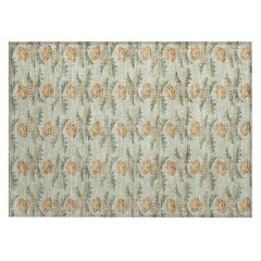 Machine Washable Indoor/Outdoor Chantille ACN2684 Green 1'8" x 2'6" Rug