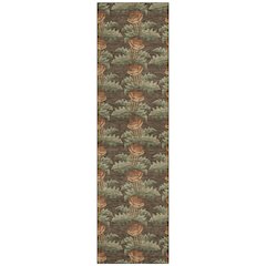 Machine Washable Indoor/Outdoor Chantille ACN2684 Brown 2'3" x 7'6" Runner Rug