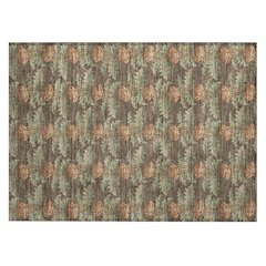 Machine Washable Indoor/Outdoor Chantille ACN2684 Brown 1'8" x 2'6" Rug