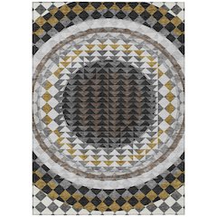 Machine Washable Indoor/Outdoor Chantille ACN2685 Black 2'6" x 3'10" Rug