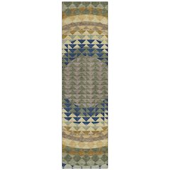 Machine Washable Indoor/Outdoor Chantille ACN2685 Green 2'3" x 7'6" Runner Rug