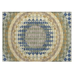 Machine Washable Indoor/Outdoor Chantille ACN2685 Green 1'8" x 2'6" Rug
