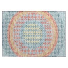 Machine Washable Indoor/Outdoor Chantille ACN2685 Teal 1'8" x 2'6" Rug