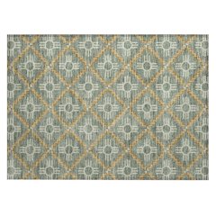 Machine Washable Indoor/Outdoor Chantille ACN2686 Green 1'8" x 2'6" Rug