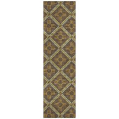 Machine Washable Indoor/Outdoor Chantille ACN2686 Brown 2'3" x 7'6" Runner Rug