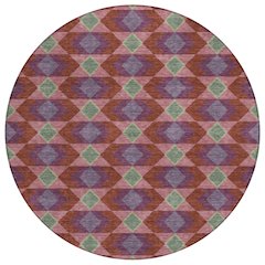 Machine Washable Indoor/Outdoor Chantille ACN2687 Red 8' x 8' Round Rug