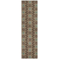 Machine Washable Indoor/Outdoor Chantille ACN2687 Brown 2'3" x 7'6" Runner Rug