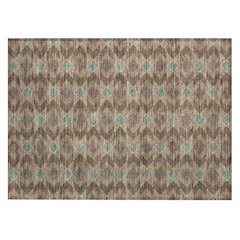 Machine Washable Indoor/Outdoor Chantille ACN2687 Brown 1'8" x 2'6" Rug