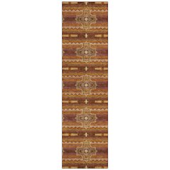 Machine Washable Indoor/Outdoor Chantille ACN2688 Red 2'3" x 7'6" Runner Rug