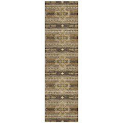 Machine Washable Indoor/Outdoor Chantille ACN2688 Brown 2'3" x 7'6" Runner Rug