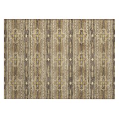 Machine Washable Indoor/Outdoor Chantille ACN2688 Brown 1'8" x 2'6" Rug