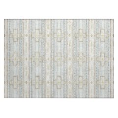 Machine Washable Indoor/Outdoor Chantille ACN2688 Ivory 1'8" x 2'6" Rug