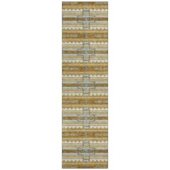 Machine Washable Indoor/Outdoor Chantille ACN2688 Gold 2'3" x 7'6" Runner Rug