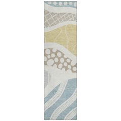 Machine Washable Indoor/Outdoor Chantille ACN2689 Ivory 2'3" x 7'6" Runner Rug