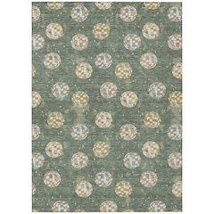 Machine Washable Indoor/Outdoor Chantille ACN2690 Green 2'6" x 3'10" Rug