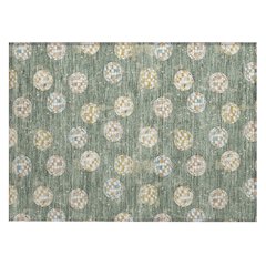 Machine Washable Indoor/Outdoor Chantille ACN2690 Green 1'8" x 2'6" Rug