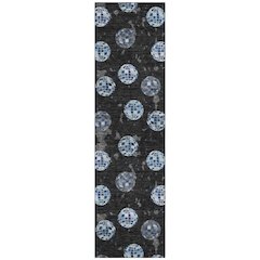 Machine Washable Indoor/Outdoor Chantille ACN2690 Black 2'3" x 7'6" Runner Rug