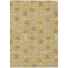 Machine Washable Indoor/Outdoor Chantille ACN2690 Gold 2'6" x 3'10" Rug