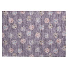 Machine Washable Indoor/Outdoor Chantille ACN2690 Purple 1'8" x 2'6" Rug