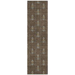 Machine Washable Indoor/Outdoor Chantille ACN2691 Brown 2'3" x 7'6" Runner Rug