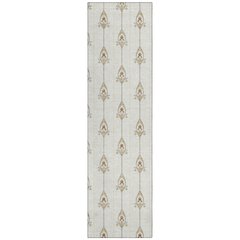 Machine Washable Indoor/Outdoor Chantille ACN2691 Ivory 2'3" x 7'6" Runner Rug
