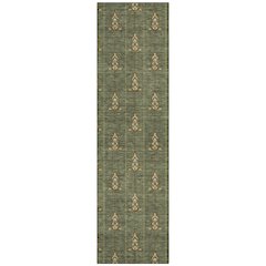 Machine Washable Indoor/Outdoor Chantille ACN2691 Green 2'3" x 7'6" Runner Rug