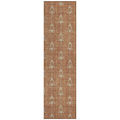 Machine Washable Indoor/Outdoor Chantille ACN2691 Orange 2'3" x 7'6" Runner Rug