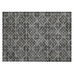 Machine Washable Indoor/Outdoor Chantille ACN2692 Black 1'8" x 2'6" Rug