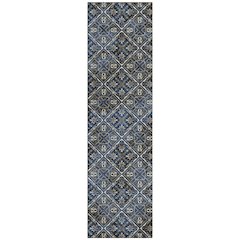 Machine Washable Indoor/Outdoor Chantille ACN2692 Blue 2'3" x 7'6" Runner Rug