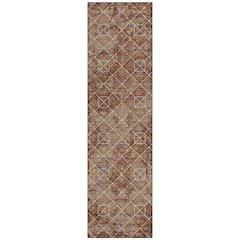 Machine Washable Indoor/Outdoor Chantille ACN2692 Orange 2'3" x 7'6" Runner Rug