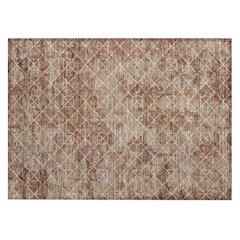 Machine Washable Indoor/Outdoor Chantille ACN2692 Orange 1'8" x 2'6" Rug