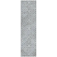 Machine Washable Indoor/Outdoor Chantille ACN2692 Gray 2'3" x 7'6" Runner Rug