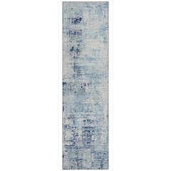 Machine Washable Indoor/Outdoor Chantille ACN2693 Blue 2'3" x 7'6" Runner Rug