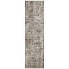 Machine Washable Indoor/Outdoor Chantille ACN2693 Brown 2'3" x 7'6" Runner Rug