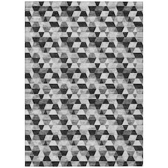 Machine Washable Indoor/Outdoor Chantille ACN2694 Black 2'6" x 3'10" Rug