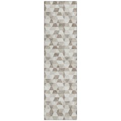 Machine Washable Indoor/Outdoor Chantille ACN2694 Ivory 2'3" x 7'6" Runner Rug
