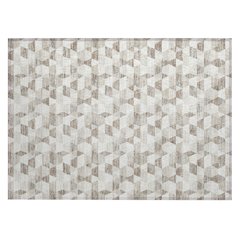 Machine Washable Indoor/Outdoor Chantille ACN2694 Ivory 1'8" x 2'6" Rug