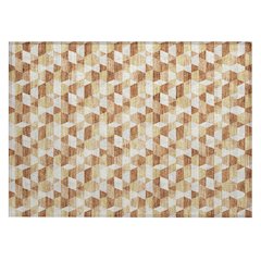 Machine Washable Indoor/Outdoor Chantille ACN2694 Orange 1'8" x 2'6" Rug